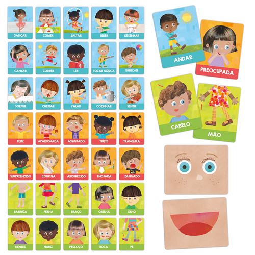 Flashcards Emoções e Ações Montessori - Headu - Image 3
