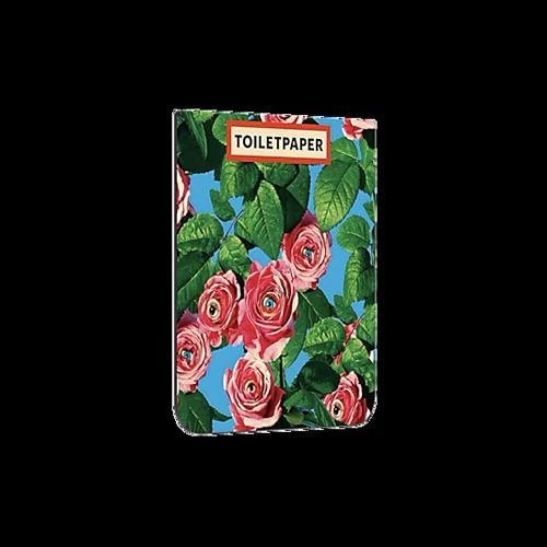 Flipsuit Card Toiletpaper para Samsung Galaxy Z Flip5 - Azul com Padrão Rosas - Image 2