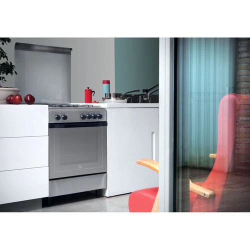 Fogão a Gás Indesit I6TMH2AF(X)/I | 85x60x60 cm | 4 Bocas | A | Aço inoxidável - Image 3