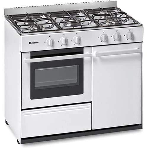 Fogão a Gás Natural Meireles N 921 W ST | 85x90x54 cm | 5 Bocas | A | Branco