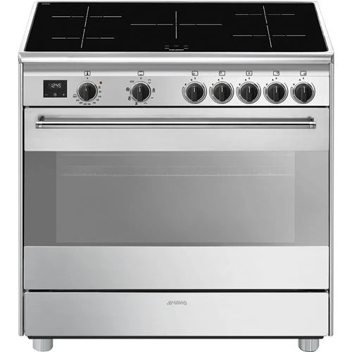 Fogão Smeg Concert BG91IX2 | 90 cm | 5 Zonas | A | Aço inoxidável