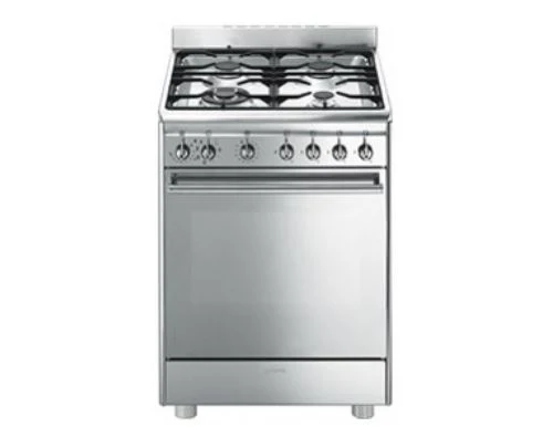 Fogão Smeg CX68MF8-2 | 72 L | 60 cm | 4 Zonas | A | Aço inoxidável