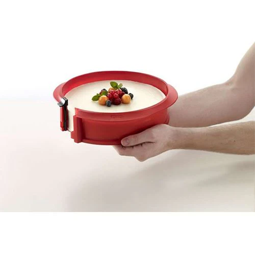Forma Redonda Desmontável Duo Lékué 23cm - Vermelho - Image 2