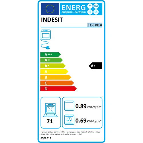 Forno Elétrico Indesit IO 258H X | Hidrolítico | 71 L | 59.5 cm | A | Aço inoxidável - Image 7