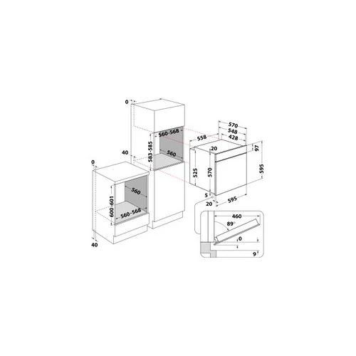 Forno Elétrico Indesit IO 258HS B | Hidrolítico | 71 L | 59.5 cm | A+ | Preto - Image 7
