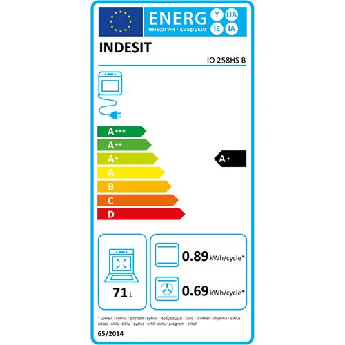 Forno Elétrico Indesit IO 258HS B | Hidrolítico | 71 L | 59.5 cm | A+ | Preto - Image 8