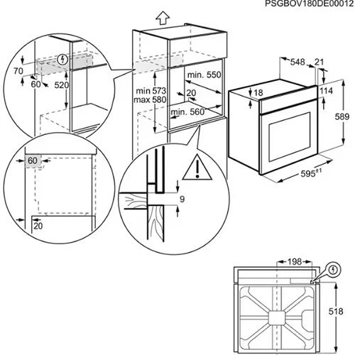 Forno Elétrico AEG TU5PB43SM | Pirolítico | 72 L | 59.5 cm | A++ | Inox - Image 5