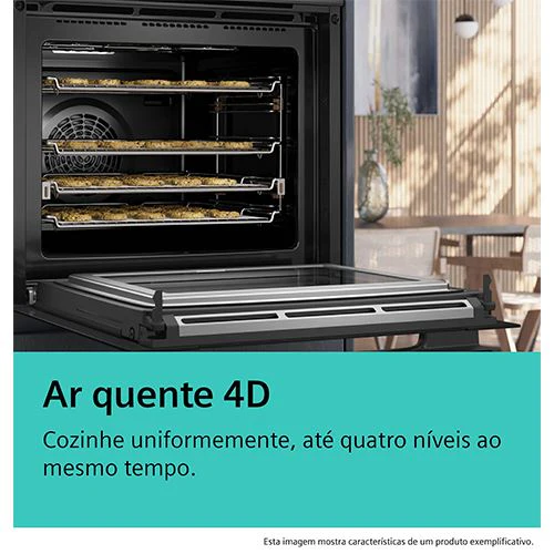 Forno Elétrico Siemens iQ700 HM776GKB1 | Pirolítico | 67 L | 59.4 cm | Preto - Image 12