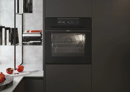 Forno Elétrico Haier I-Message Steam Series 2 HWO60SM2S1BH | a Vapor | 70 L | 59.5 cm | A+ | Preto - Image 2