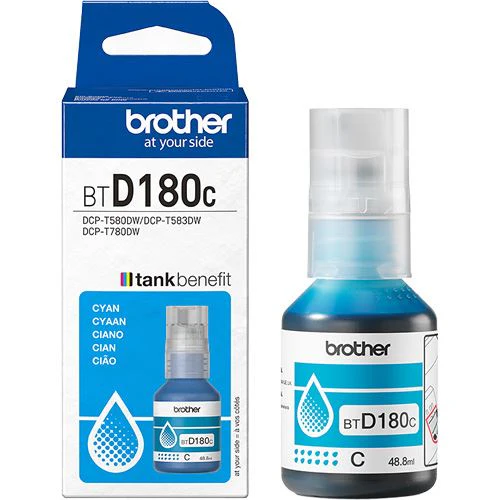 Frasco de Tinta Brother BTD180BC - Azul Ciano