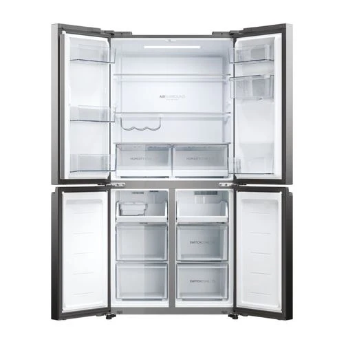 Frigorífico Americano Haier HCW58F18EWMP | 177,5x83x69,7 cm | 321 L | E | Platina, Inox - Image 3