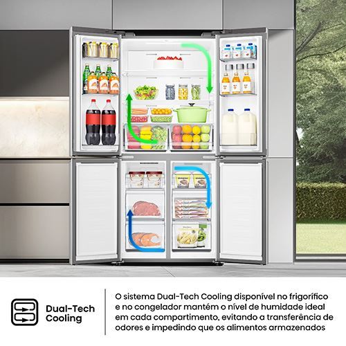 Frigorífico Americano Hisense Rq5P470Seie | 178,5X79,4X69,8 Cm | 483 L | E | Look Inox - Outlet - Grade B - Image 12