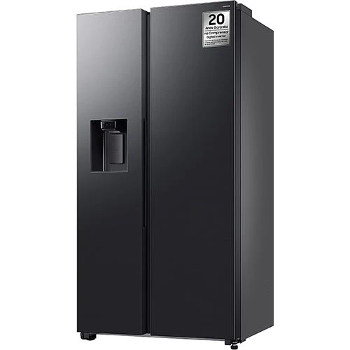 Frigorífico Americano Samsung RS70F64KEFEF | 178.4x91.2x72.6 cm | 640 L | E | Preto - Image 3