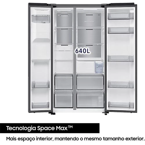 Frigorífico Americano Samsung RS70F65KETEF | 178.4x91,2x72,6 cm | 640 L | E | Inox - Image 5