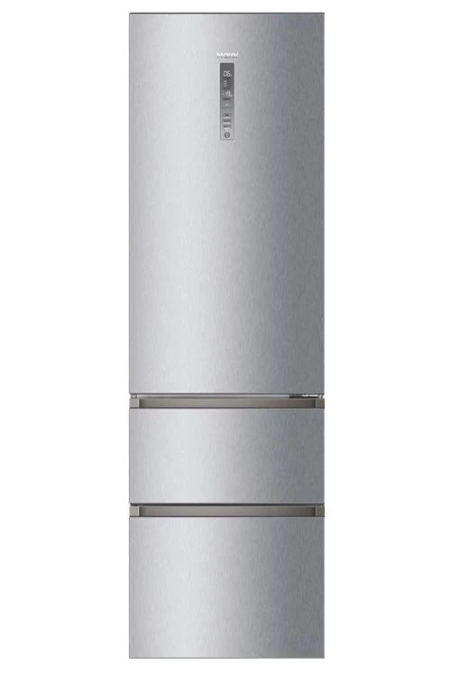 Frigorífico Combinado Haier A3FE737CMJ | 200x59,5x65,7 cm | 253 L | E | Aço inoxidável
