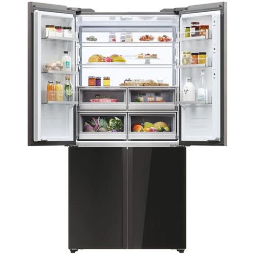 Frigorífico Americano Haier HCW9919ESGB | 190x90.5x69.7 cm | 586 L | E | Preto - Image 5