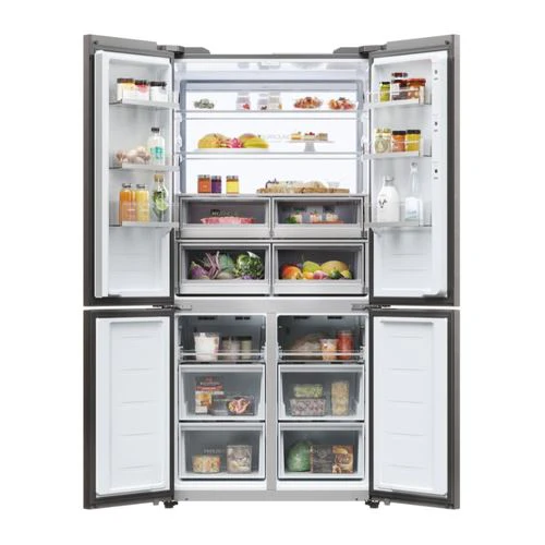 Frigorífico Americano Haier HCW9919FSGB | 190x90,5x69,7 cm | 386 L | F | Preto - Image 2