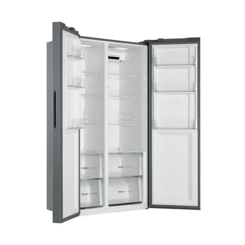 Frigorífico Americano Haier HSR3918ENPG | 177,5x90,8x64,7 cm | 337 L | E | Prateado - Image 4
