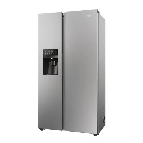 Frigorífico Americano Haier HSR5918DIMP | 177,5x90,8x65,9 cm | 511 L | D | Platina, Aço inoxidável - Image 7