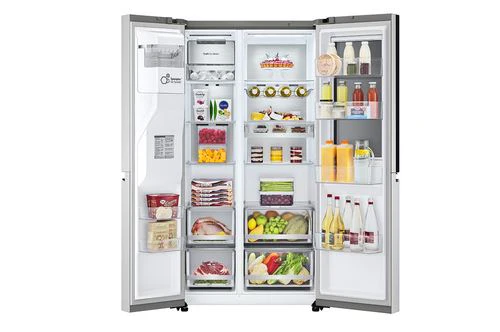 Frigorífico Americano LG GSXV90BSDE | 179x91,3x73,5 cm | 416 L | E | Aço polido - Image 4