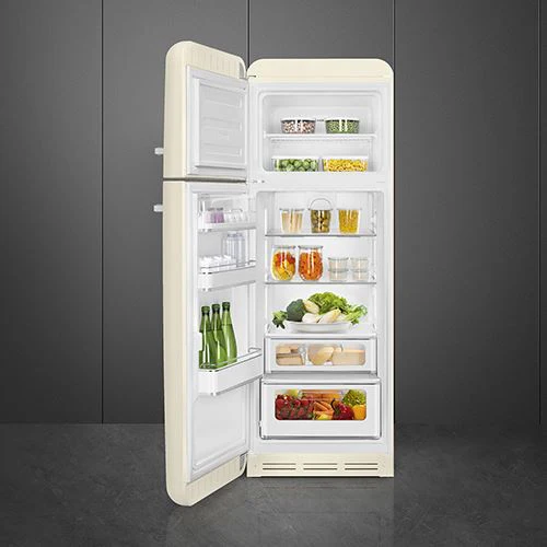 Frigorífico com Congelador Smeg FAB30LCR6 Anni 50 | 172x60.1x78.8 cm | 270 L | C | Creme - Image 2