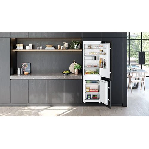 Frigorífico Combinado Encastrável Siemens KI86V5SE0 iQ100 | 177,2x54,1x54,8 cm | 267 L | E | Branco - Image 2