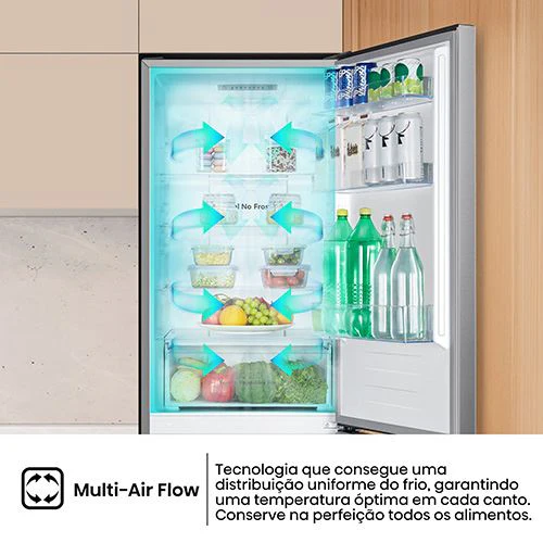 Frigorífico Combinado Hisense RB390N4ACE | 186x59.5x58.9 cm | 304 L | E | Look Inox - Image 7