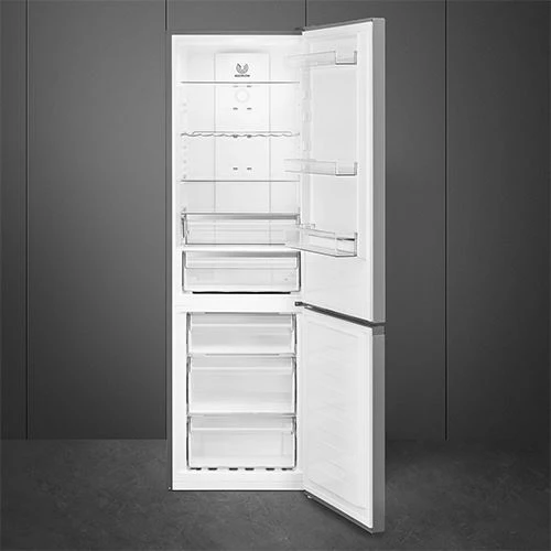 Frigorífico Combinado Smeg RC18XDNC No Frost | 185x60x59.2 cm | 300 L | C | Inox escovado - Image 2