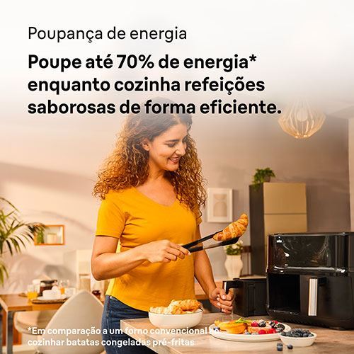 Fritadeira AirFryer Braun TD 3030 BK TwinCook 3 8L - Preto - Outlet - Grade A - Image 7
