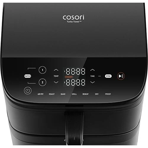 Fritadeira sem Óleo AirFryer Cosori Turbo Tower Chef Edition 10.8L - Preto - Image 3
