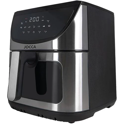 Fritadeira Sem Óleo AirFryer Jocca 2455 Dual Heating 8L -  Preto e Aço - Image 4