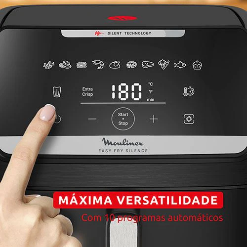 Fritadeira sem Óleo AirFryer Moulinex EZ8428F0 Easy Fry Silence 7L - Preto - Image 7
