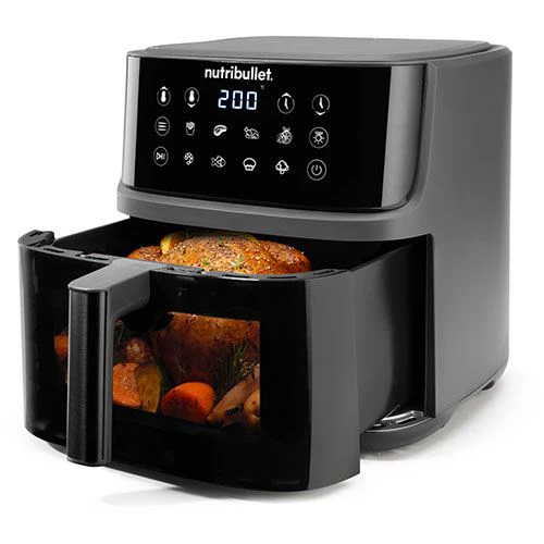 Fritadeira sem Óleo AirFryer Nutribullet NBA0811DG Crisplite Vision 8L - Preto - Image 5