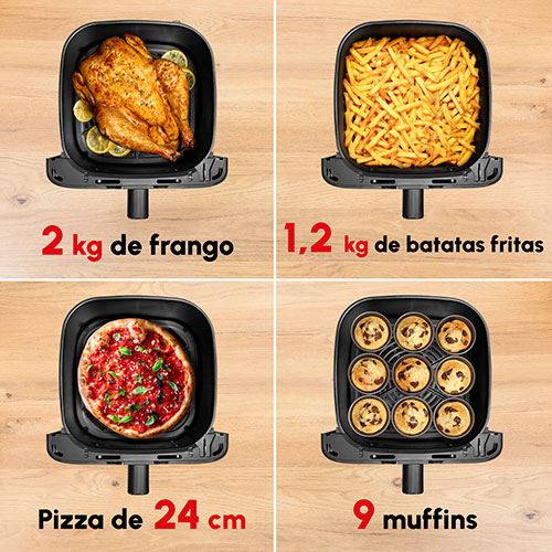 Fritadeira sem Óleo AirFryer Moulinex EZ855HF0 EasyFry Mega 7.5 L - Preto - Image 2