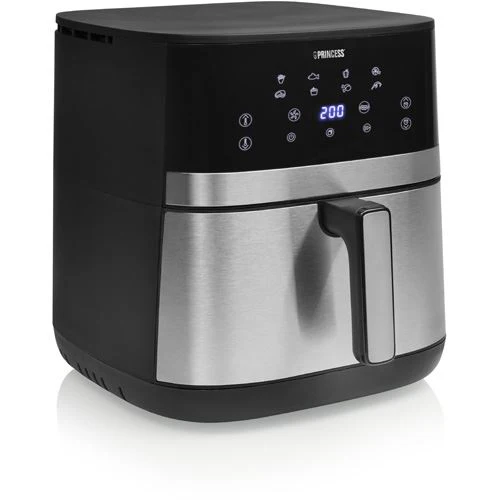 Fritadeira Sem Óleo AirFryer Princess 182474.01 DualHeat 7 L - Preto mate