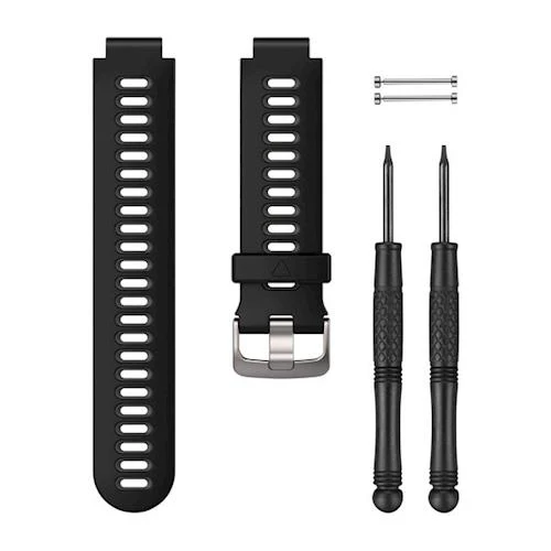 Pulseira de Silicone para Garmin Forerunner® - Preto e Cinzento