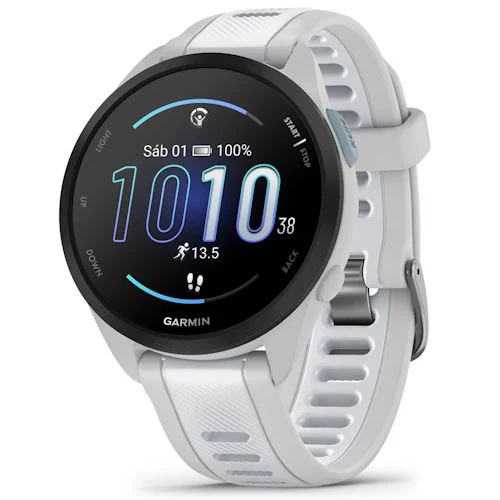 Smartwatch Garmin Forerunner 165 Music - Branco/Cinzento