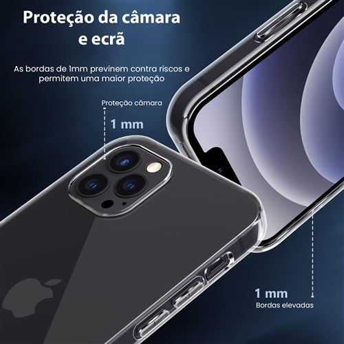 Glass Dúo: Película Ecrã Vidro Temperado + Capa Icoveri para Apple iPhone 14 Pro Max - Transparente - Image 4