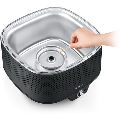 Grelhador a Carvão Flama Mastergrill EVO Anthracite 4011FL - Preto - Image 9