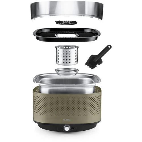 Grelhador a Carvão Flama Mastergrill EVO Terracotta 4014FL - Verde - Image 14