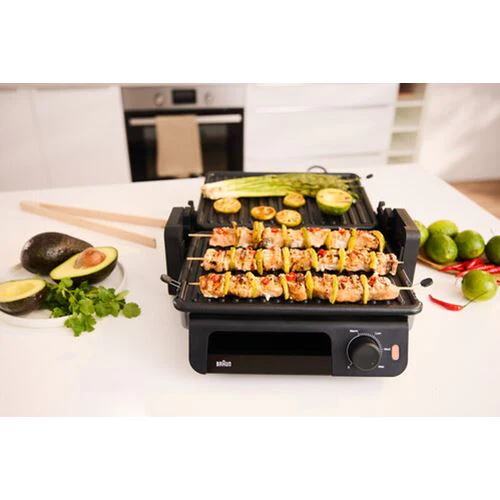 Grelhador Elétrico de Placas Braun Multigrill 5 CG5010IGY | 2000W | Preto/Aço inox - Image 4
