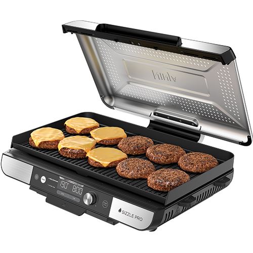 Grelhador Elétrico de Placas Ninja GX101EU 1800W - Preto | Inox - Image 10