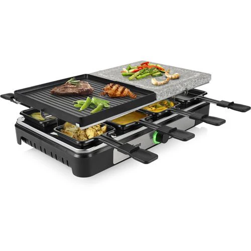 Grelhador Raclette Pedra | Teflon Tristar RA-2736 Stone Grill | 1400 W - Preto - Image 2