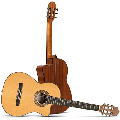 Guitarra Clássica Eléctrica Graciano CM-CE - Cor de Madeira