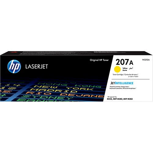 Toner HP LaserJet Original 207A - Amarelo