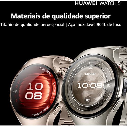 Huawei Watch 5 42mm - Titanium Beige - Image 3