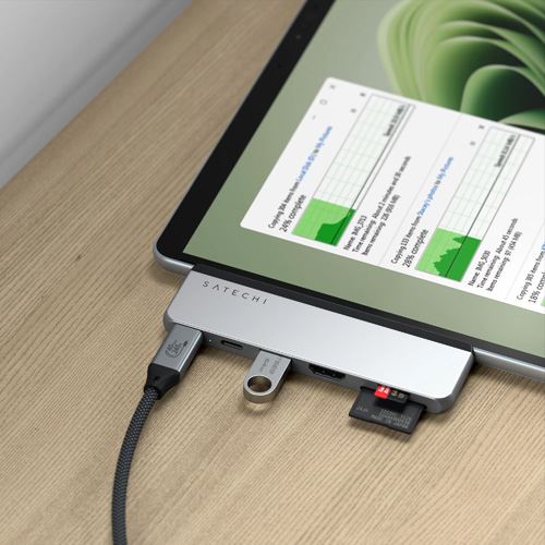 Hub Adaptador Satechi ST-HSP9P Dual USB-C 6 Portas para Surface Pro 9/10/11 - Image 7