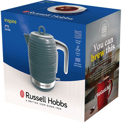 Jarro Elétrico Russel Hobbs 24363-70 1.7 L - 2400 W - Cinzento - Image 7