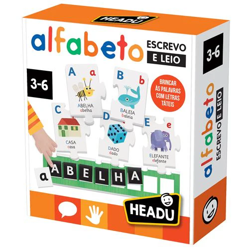 Jogo Alfabeto - Escrevo e Leio - Headu | Sig Toys