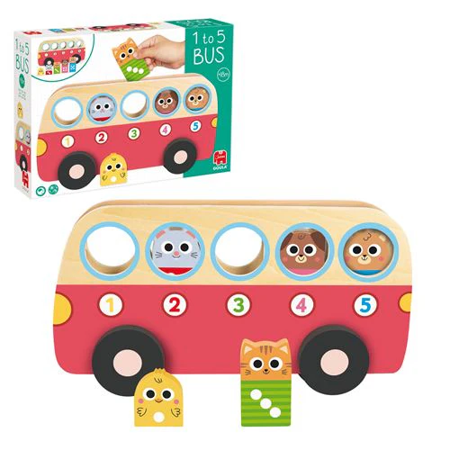 Jogo Autocarro com Blocos para Encaixar em Madeira - Jumbo Goula | Diset - Image 2